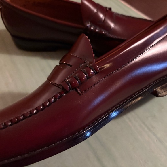 G.H. Bass & Co. Burgundy Leather Penny Loafers main image 8